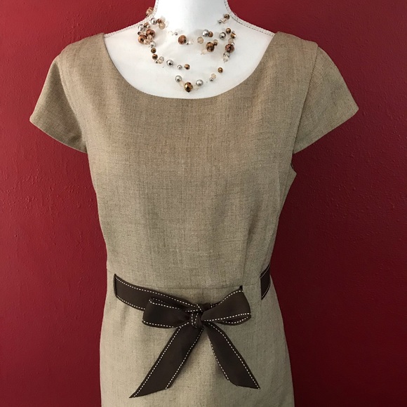 Gently worn Brown Studio I Dress Sz. 16 - Picture 9 of 12